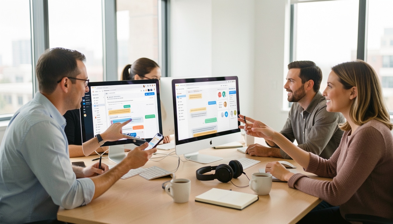 Service de messagerie d’entreprise et échanges fluides